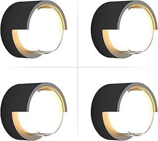 Outdoor Wall Lights 1800 Lumen Porch Light Wall Mount 3000K Modern Exterior Lighting Fixtures Sconces for House Outside 4 Pack(Warm)