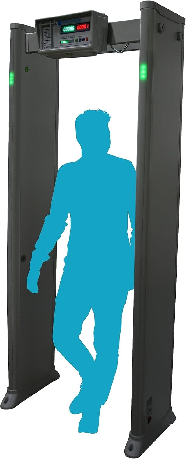 Defense Pro Walk Through Metal Detector, Security Metal Detector 6 Zone