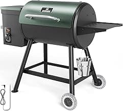 Pellet Smoker Grill Combo, 456 SQ.IN Cooking Area with PID Temperature Control (180-450°F) Electric BBQ Meat Grills & Smokers, Patio Backyard for Roast Outdoor