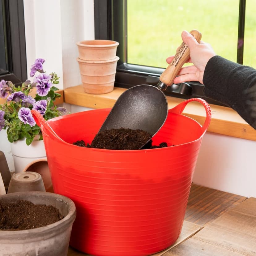Gardener’s Supply Company Lifetime Super Scoop | Heavy-Duty Steel Garden Multi-Use Oversized Scooping Tool | for Potting Plants, Gardening, Scooping Soil, Dog Food & More!
