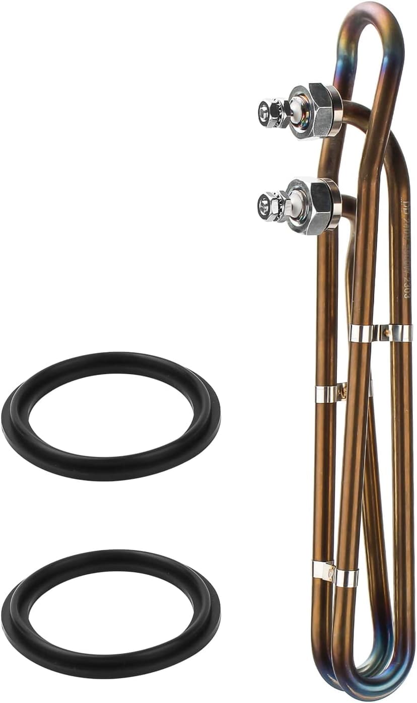 5.5KW 240V Titanium Flo-Thru Universal Heating Element, Hot Tub Heater Element with Mounting Hardware Replacement for Balboa Spa Heater Element, Applicable in Spas Electric Heaters Or Swimming Pools
