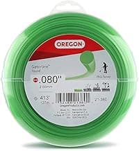 Oregon 21-380 Gatorline 1-Pound Round String Trimmer Line, .080-inches x 413-feet – Fits Most Weed Whacker Types