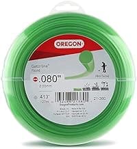 Oregon 21-380 Gatorline 1-Pound Round String Trimmer Line, .080-inches x 413-feet – Fits Most Weed Whacker Types