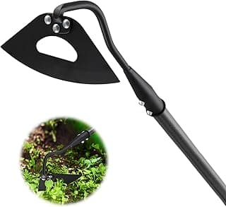 Hoe Garden Tool, Hollow Hoe Gardening Weeding Tool, 85" Long Handle Heavy Duty Manual Weeder Gardening Hand Tools for Weeding, Digging, Loosening Soil