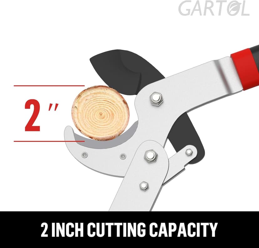 GARTOL Anvil Lopper with Compound Action 29 Inch Heavy Duty Tree Branch Cutter, 2 inch Cutting Capacity Tree Trimmer, with Ergonomically Designed Non-Slip Handles