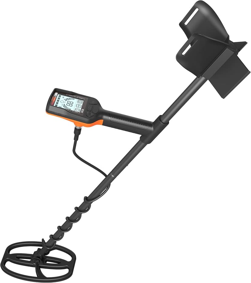 Quest X5 Metal Detector with Blade TurboD Double D Waterproof Coil 970gram Super Lightweight Weatherproof Control Box Large Target ID USB Rechargeable Battery Flashlight