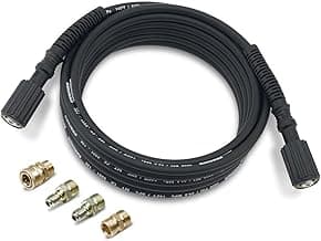 Kärcher 25' High Pressure Replacement/Extension Hose for Pressure Washers - 3600 PSI - Adapters Included - Quick Connect/M22