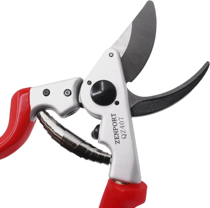 Zenport QZ407 Rotating Professional Pruner, 1-Inch Cut, 8.25-Inch Long, Red