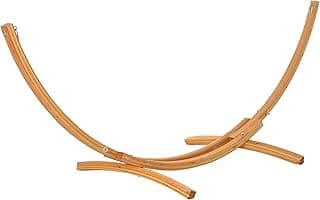 Outsunny 10.6' Wooden Hammock Stand Universal Garden Picnic Camp Accessories, 264lbs, Natural