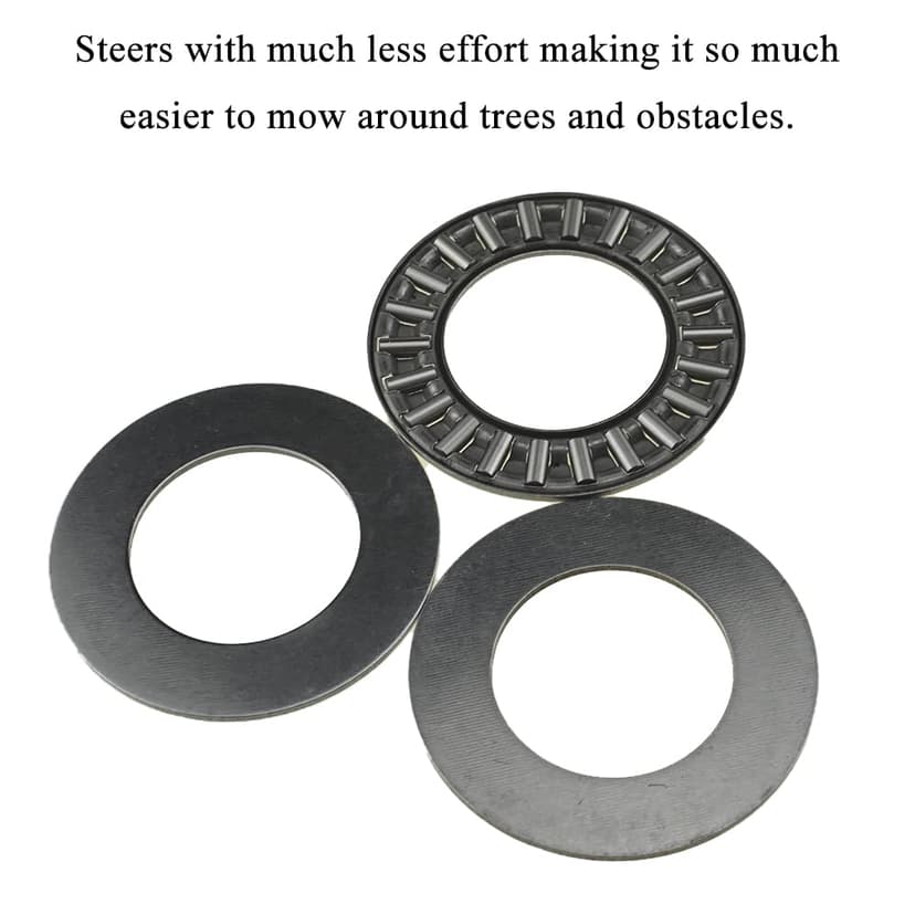 AXK2035 2AL Thrust Needle Roller Bearings with Washers 20mm Bore 35mm OD 2mm Width Balance Smooth Riding Lawn Tractor Lighter Steering Save Effort Easy Get Around Trees and Obstacles 2Sets