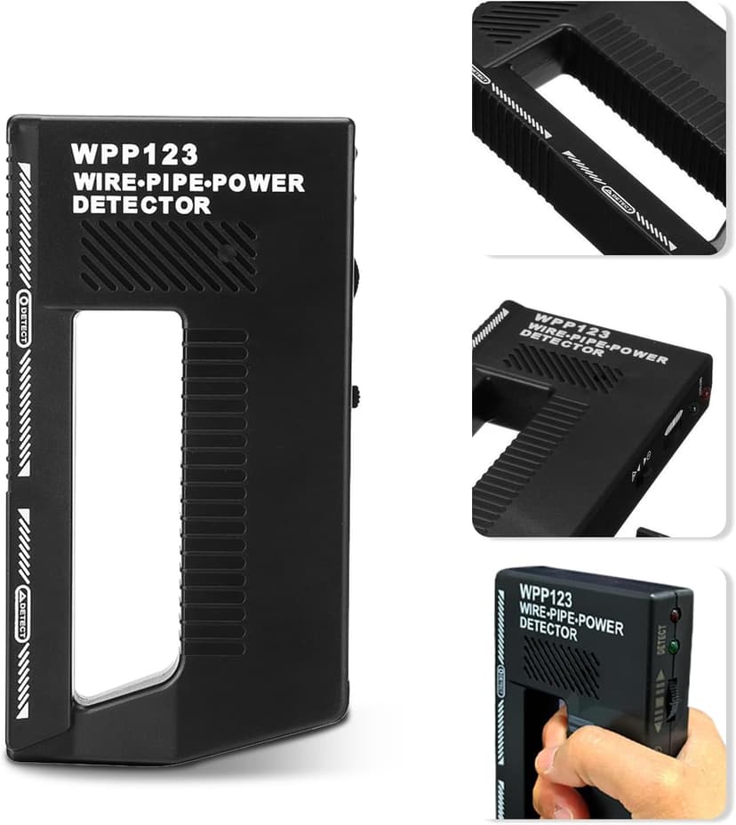 WPP123 Multi-Function Wall Scanner Detector for Metal, Pipes & Wires | Adjustable Sensitivity & Audible Alerts | Precision Detection Tool for Home Improvement