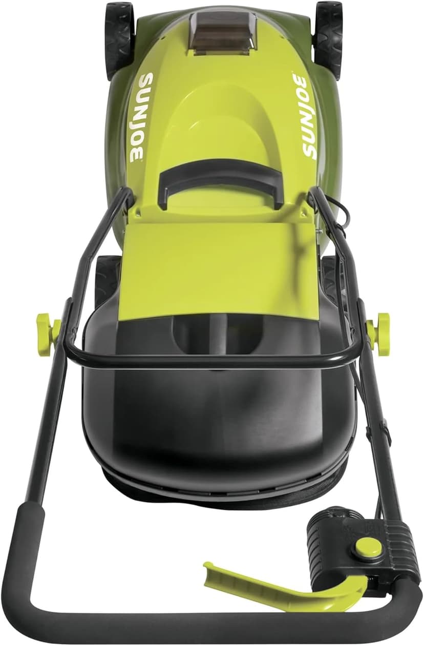 Sun Joe MJ401C-PRO 14-Inch 28-Volt Cordless Push Lawn Mower, w/Rear Discharge Chute, Pro Version