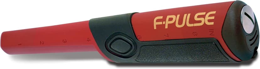 Fisher F-Pulse Waterproof Pinpointer Metal Detector, Red – Pulse Induction Technology for Deepest Detection, Long Battery Life, LED Light, vibrate & beep Modes for Precise Target Location.