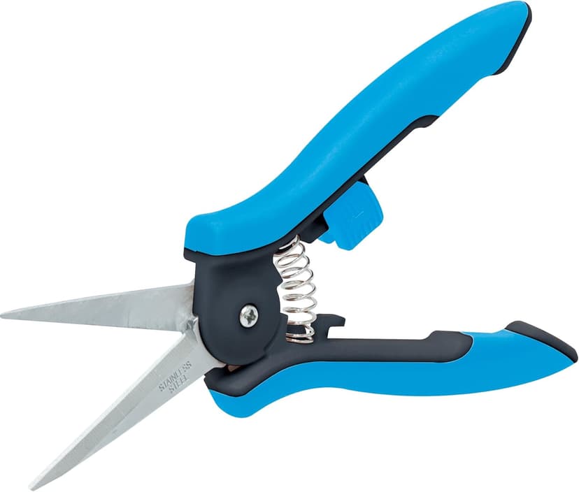 6.5” Gardening Tools Trimmer Pruning Snip, Pruning Scissors with Straight Stainless Steel Precision Blades