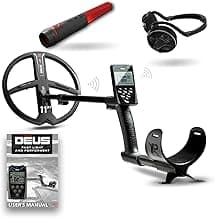 XP Metal Detectors Deus - with WSAUDIO Headphones & MI-6 Pinpointer - Weatherproof and Fully Wireless - 11" X35 Coil, Remote Control & S-Telescopic Stem (DEUS-28X35RCEA + WSAUDIO + MI-6)