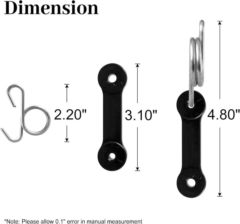 Bagger Latches for Crafts Mower - Rubber Latch Straps for Crafts hu sqvarna Poulan Pro Bagger, 532160793 Latch Hooks for Bagger Chute on Crafts HU Poulan Pro Riding Lawn Mower Tractor