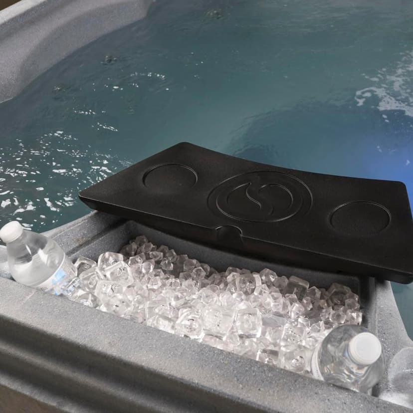 Palm Beach Outdoor Hot Tub, 5-6 Person 30-Jet, 69-Port Lounger Spa with Ice Bucket by Aqualife by Strong Spas