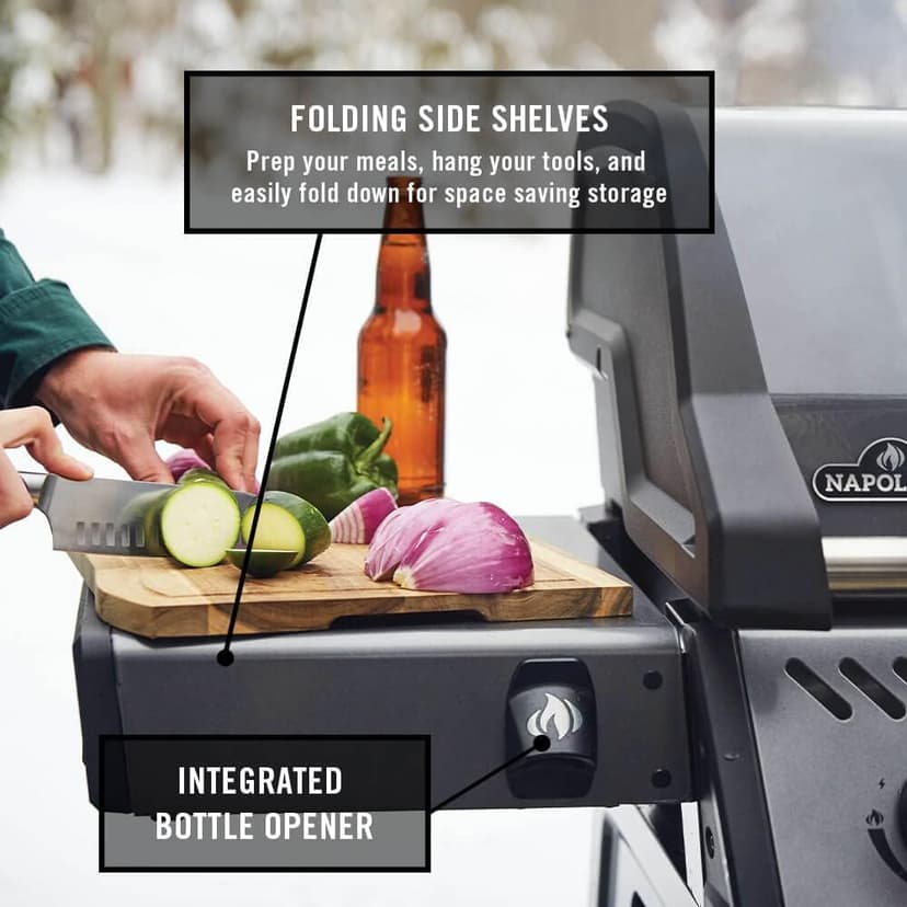 Napoleon Freestyle 365 Natural Gas Grill, Graphite Grey - 3 Burners
