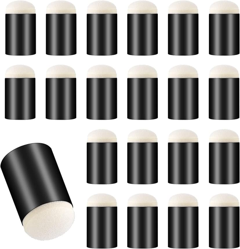 Prasacco 20 Pieces Finger Sponge Daubers, Finger Painting Sponge Craft Drawing Sponge for Arts Craft Painting Sponges for Painting Sponge Dauber for Painting Art Ink Crafts Chalk Card Making