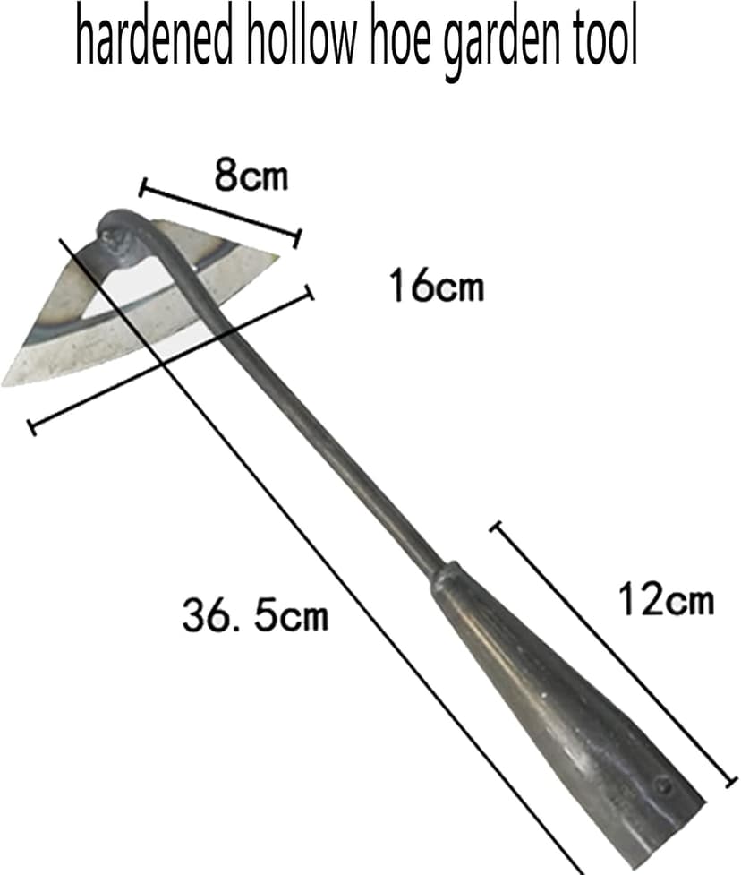 All-Steel Hardened Hollow Hoe,Garden Hoes for Weeding,Hollow Hoe for Gardening,Hoe Garden Tool,Garden Hoe for Backyard Weeding, Loosening, Farm Planting 2
