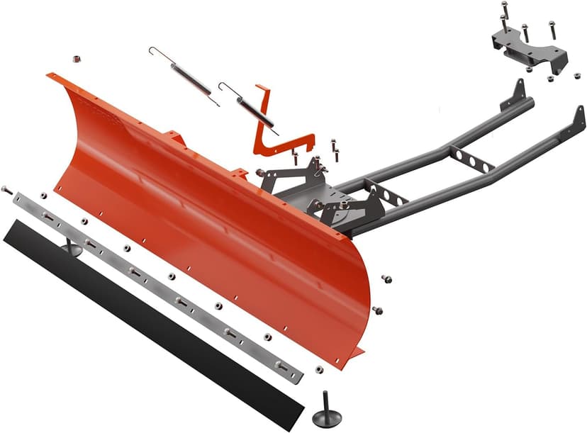 48" Snow Plow Blade Adjustable 0/15/30 Degrees- Heavy-Duty Plow Universal for ATVs, UTVs, and Lawn Tractors – Durable Steel Construction, Easy Mounting, Perfect for Driveway & Sidewalk Clearing