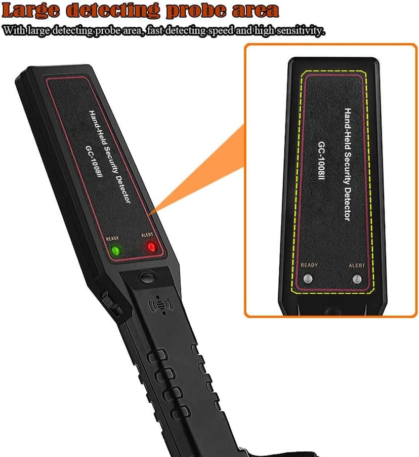 Hand Held Metal Detector,V·RESOURCING Portable High Sensitivity Metal Detector with Low Sensitivity Switch,for Security Inspection,Detecting Electronic Product, Metal Object