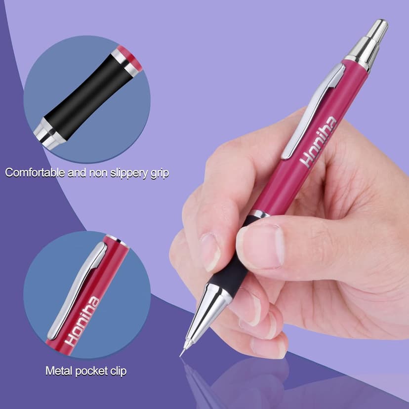 Weeding Pen for Vinyl, Precision Pin Pen Weeding Tool with 2 Metal Refills, Retractable Air Release Pen Craft Vinyl Weeding Tool for Vinyl Wall Decal HTV Car Film, Fuchsia