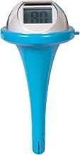 GAME Solar Digital Pool & Spa Floating Thermometer, Solar Powered, Fahrenheit & Celsius, Double-Sided Display, LCD Screen, Blue
