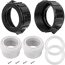 XT Hot Tub Heater Split Nut Union & Tailpiece 2" Heater Adaptor Set of 2