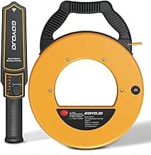 Pipeline Blockage Detector Locator, 30M Electromagnetic Induction Pipe Locator for Metal &PVC Pipes, 50 Cm Penetration Depth,&Accessories for Acc urate Detection, Includes Transmitter, Receiver