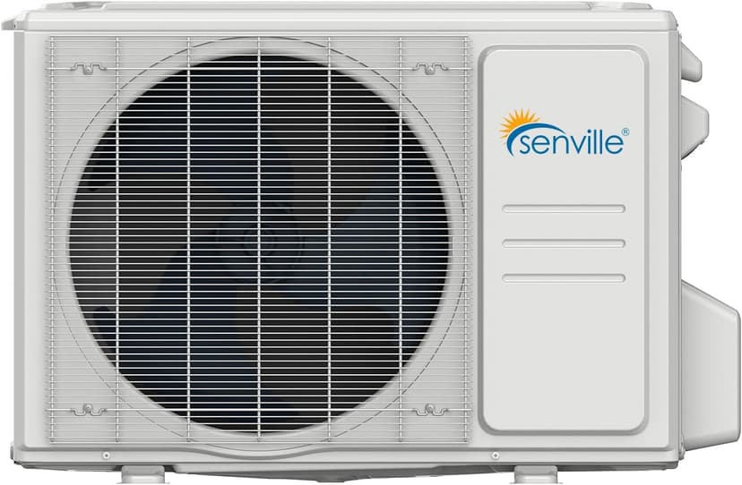 Senville LETO Series Mini Split Air Conditioner Heat Pump, 12000 BTU 110/120V, Inverter, Works with Alexa, SEER2 20.8, 1 Ton, White