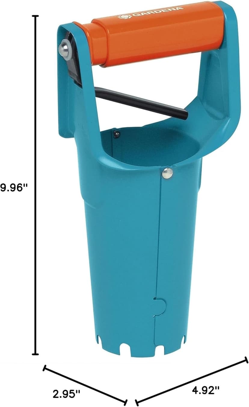 Gardena Bulb Planter - Ideal Accessory for Laying Bulbs with Automatic Release Mechanism and Depth Scale, Made Steel with Duroplast Coating (3412-20)
