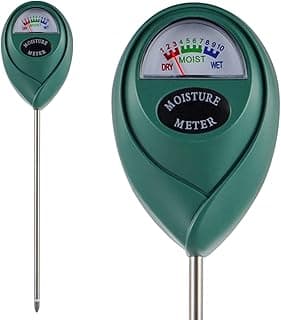 Soil Moisture Meter, Plant Water Monitor for Potted,Gardening, Farm, Lawn, Indoor and Outdoor Plants No Battery Needed（Pack of 1 pcs Green）