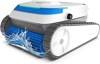 AIRROBO Pool Vacuum for Inground Pools, Smart Navigation Pool Cleaner Robot, Wall Climbing Pool Cleaner, Cleans Pool Floors, Walls, Waterline, 120 Min Run Time, for Above Ground, Inground Pools, Blue