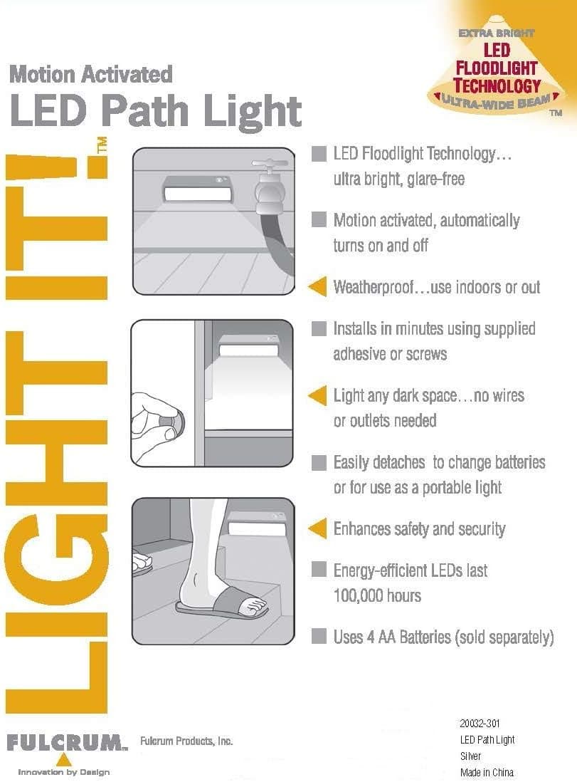 LIGHT IT! by Fulcrum, 20032-307 LED Path Light, Bronze, Single Pack
