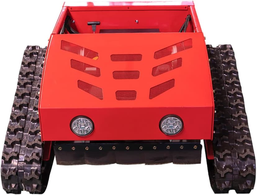 Lawn Mower, Remote Control Lawn Mower, Small Crawler Oil-Electric Hybrid Four-Wheel Drive Lawn Mowing and Weed Whacker, All Terrain Grass Cutter Yard Mower, 45° Climbing (SKD-224-55)