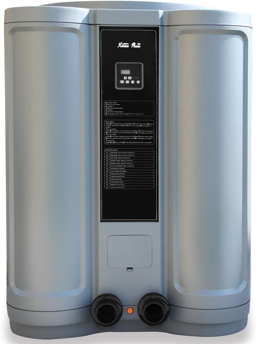 XtremepowerUS Premium 137,000 BTU Heat Pump Titaniumtra Quiet Above Ground/Inground Swimming Pool Heat Pump Pool and Spa Heater