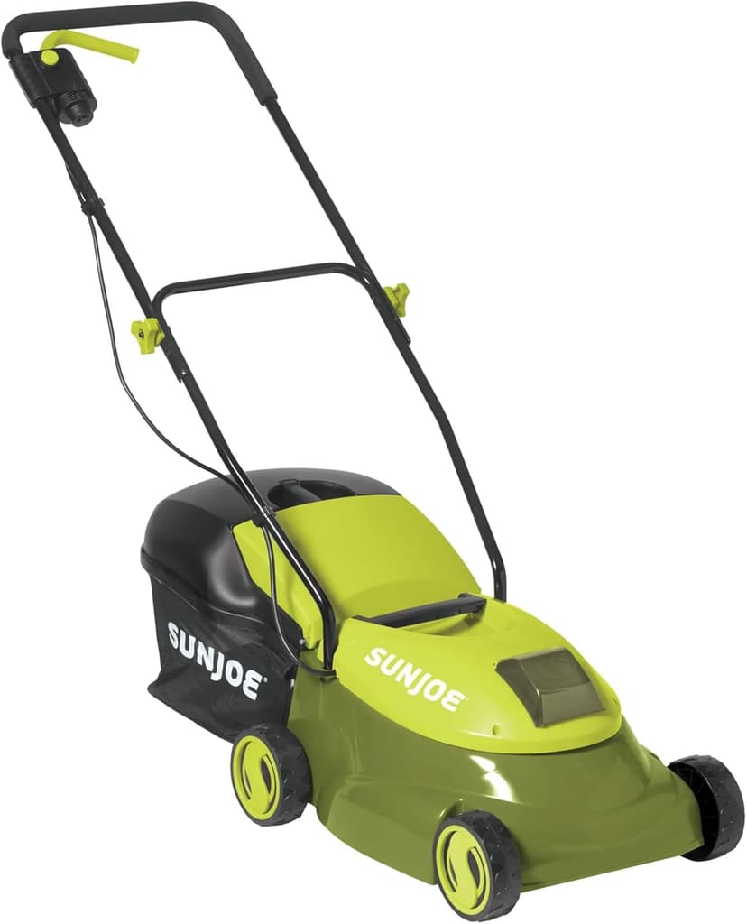 Sun Joe MJ401C-PRO 14-Inch 28-Volt Cordless Push Lawn Mower, w/Rear Discharge Chute, Pro Version