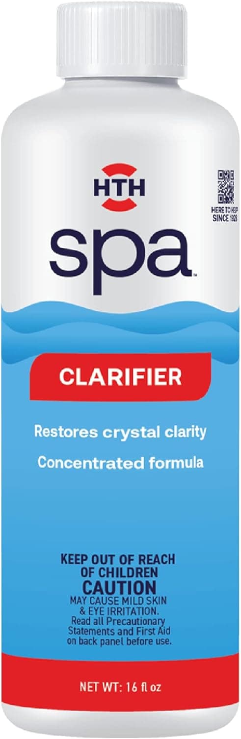 HTH Spa 86121 Clarifier, Concentrated Spa & Hot Tub Chemical for Crystal Clear Water, 16 oz