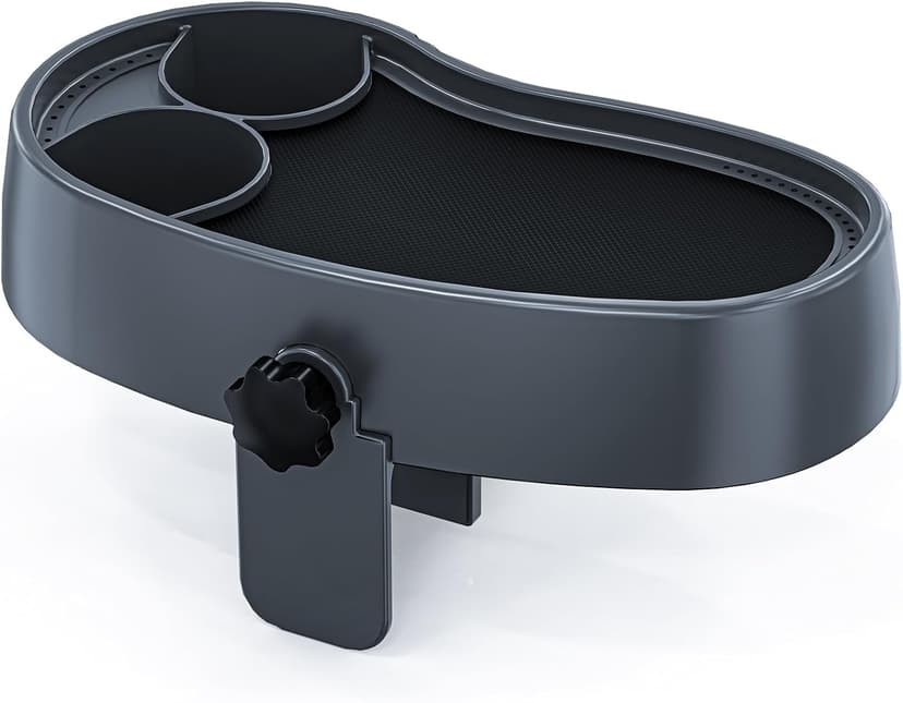 Anivia Adjustable Hot Tub Table Tray with 2 Cup Holders, Nonslip Trays, Clamps to Side of Aboveground Bathtub/Spa with Wall Thickness of 2.5'' to 7.5''