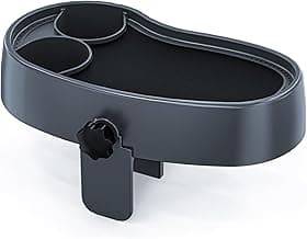 Anivia Adjustable Hot Tub Table Tray with 2 Cup Holders, Nonslip Trays, Clamps to Side of Aboveground Bathtub/Spa with Wall Thickness of 2.5'' to 7.5''