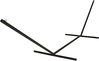Hatteras Hammocks 15 ft. Tri-Beam Steel Hammock Stand with Right Connection Design and Cape Shield Powder Coating, 600 LB Weight Capacity, Handcrafted in The USA - Black