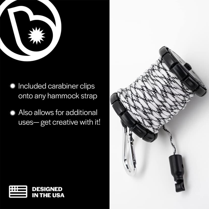 Brightz Hammock Lights - 18' Paracord Light Rope for Camping & Burning Man Accessories