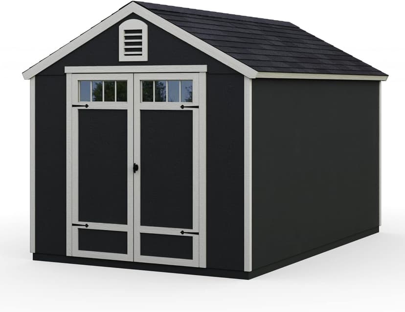 Handy Home Products Greenbriar 8X10 Do-It-Yourself Storage Shed with Floor, Does not Include Paint and Roofing Shingles
