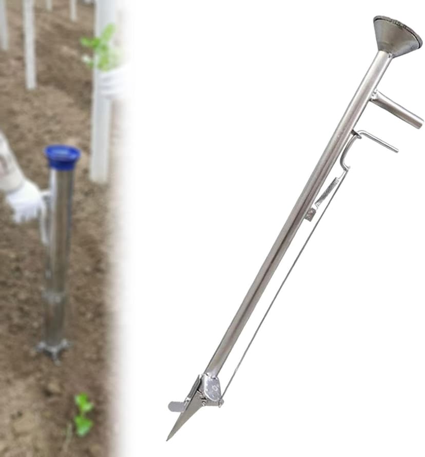 Sowing Seed Sower Dispenser, Transplanting Tool, Handheld, Multipurpose Seed Dibber Bulb Planter for Spinach Lawn Vegetable