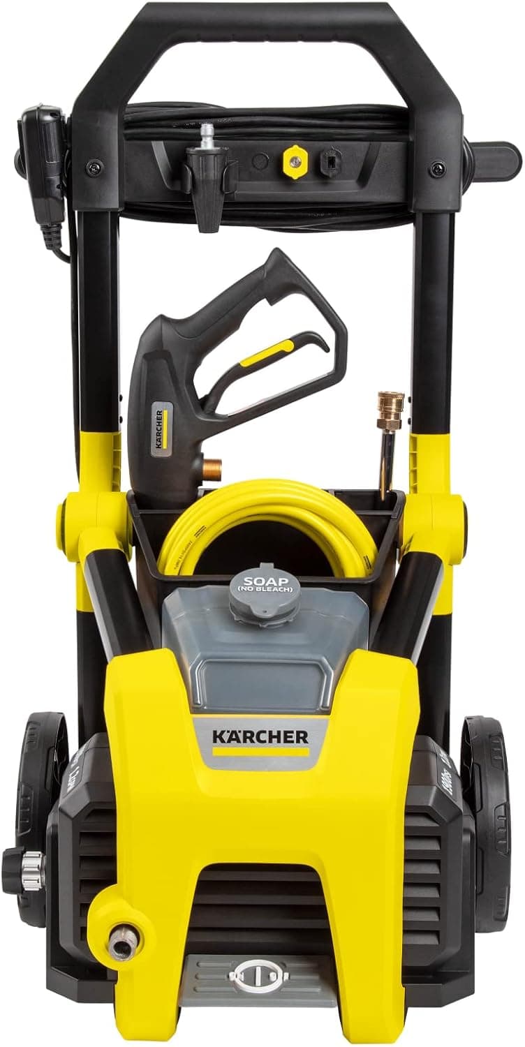 Kärcher Pressure Washer K1900PS, Max 2375 PSI, 3 Spray Nozzles, Detergent Tank, For Cars, Driveways, Siding, Patios, 1.46 max. GPM