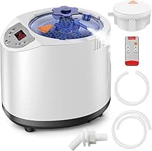 Sauna Steamer Machine, 3L Portable Sauna Steamer, 1200W Steam Generator for Sauna, Home Sauna Steamer Pot with Remote Control, Steam Cup, Timer, 15 Temperature Levels, Home Spa Sauna Accessories