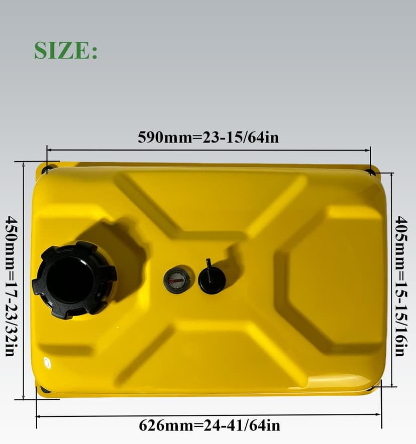 YAMAKATO Generator Gas Fuel Tank for Champion 5500 6250 6500 6875 7000 7200 7500 7800 7850 8000 9000 9375 Watt Firman Honda Clone 5KW（7 gallons）