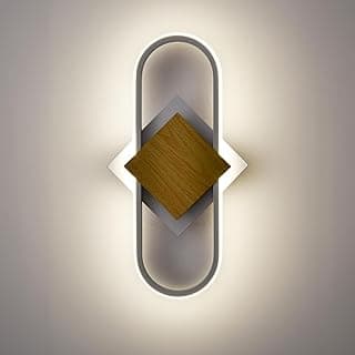 YUBOLE White LED Wall Light No Flicker 17W 4000K Natural Light, CRI 80 Modern Design, Energy-Efficient Indoor Wall Sconce Lighting for Bedroom, Cabinet, Hallway
