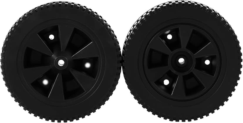 G437-0037-W1 Grill Wheels Replacement Parts for Charbroil Gas2coal 463344015 463436215 463347017 463343015 463376017 463432215 Kenmore 415.16123801 - Plastic Black 7 Inch BBQ Wheels 2PCS